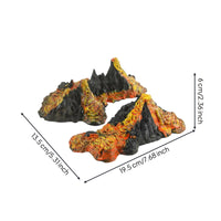 Mountain Model Set Realistic Design Exploding Mountain Figurine Hand Painted Diorama Scenery for Kids, School Project, Cake Decoration