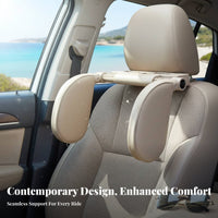 U-Shaped Car Sleeping Pillow Viscoelastic Foam Adjustable Car Headrest Pillow Travel Companion Headrest Ergonomic Design Travel