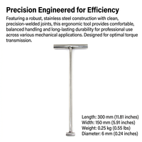 Manhole Cover Hook, Drain Cover Lifting Keys, Heavy Duty Manhole Cover Lifter Tool, Stainless Steel Manhole Key for Outdoor Maintenance