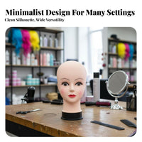 Jewelry Display Mannequin Realistic Makeup Face for Boutiques