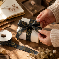 2.5cm Hot Stamping Ribbon for DIY Crafts and Decorations