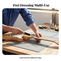Abrasive-Coated Coated Fret Crowning File Professional Grade Double-Headed Fret File Long-Lasting for Hobbyists, Instrument Repair, Workshop