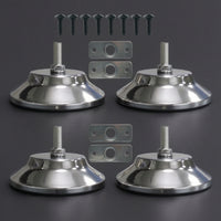 4 Pieces Adjustable Furniture Leg Leveler Easy Installation Furniture Leg Leveler Leveling Foot for Workshop