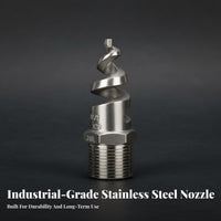 Spiral Jet Spray Head Fine Mist Stainless Steel Spiral Nozzle Fine-Droplet Misting Nozzle for Factories, Desulfurization, Dust Management