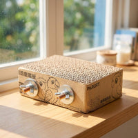 Corrugated Cardboard African Grey Parrot Toys with Threaded Rod, Parrot Accessory for Beak Grinding and Stress Relief