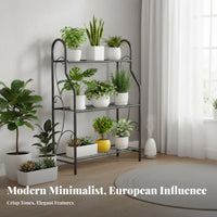 Floor-Standing Multi-Tier Plant Shelf Indoor & Outdoor Use 6-Tier Ladder Stand Space-Saving Display Rack Sturdy Construction for Gardeners, Balcony, Living Room, Patio, Corner