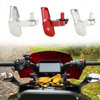 Shifter Lever Featuring Plus Symbol Aluminum Alloy Paddle Shifter Machined Thumb-Control Controller for Riders