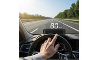 Adjustable Angle Head-up Display No Film Required OBD Car HUD Flexible Mounting for Night Driving