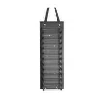 Oxford Cloth 12-Slot Hanging Organizer Metal Hooks PVC Pocket Storage Bag Strap Hanger Wall Hanging Storage Organizer Vertical Pockets