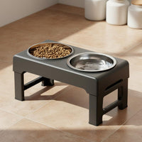 Adjustable Pet Feeding Station Elevated Dog Bowls Raised Feline Food Bowls for Dogs, Cats