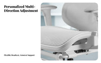 Ergonomic Mesh Chair with Headrest Reclining Spinerest Rotate Seat Sturdy Duty Safety Certified for Remote Workers