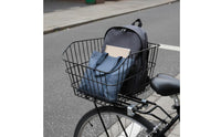 Large Capacity Rear Bike Basket Heavy Duty Two-Wheeler Cargo Basket for Students, Commuters