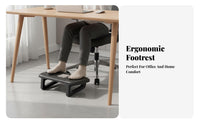 Improves Posture Rocking Footrest Massage Texture Foot Stool Quiet Operation Leg Rest Anti-Slip Base for telecommuting Workers, Students, video game enthusiasts, Under Desk, Home, Study Room, Gaming