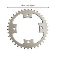 38 Tooth Chainring Evenly Spaced Cogs Silver Metal Chainring Mounting Holes Bike Chain Wheel