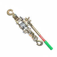 Multi-Functional Double Hook Wire Tightener Heavy Duty Wire Rope Tensioning Tool Strong Pulling Force for Farmers, Workshops, Farms, Garages