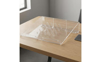 Acrylic Laptop Stand Transparent Vented Laptop Stand Open-Frame Desk Accessory