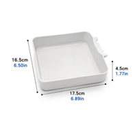 Square Washing Machine Drain Tray Plastic Washing Machine Drain Pan Waterproof Appliance Leak Tray with Inserts Leak-Proof for Homeowners, Laundry Room