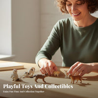 12 Pieces Small Feline Figurines Figurine Set Cute Appearance Realistic Cat Model Collection Solid Construction Realistic Animal Figure Set for Kids