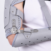 Elbow Brace Post-Op Shoulder Support Universal Gray Padded for Fracture Recovery