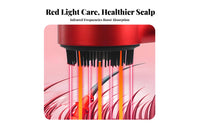 USB Rechargeable Liquid Liquid-Dispensing Scalp Brush 72 Bristles Red Light Scalp Massager