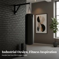 High Load Capacity Wall Mounted Striking Bag Bracket Triangular Support Design Heavy Bag Wall Mount Powder Coated Heavy Duty Sandbag Hanger Space Saving for Home Gym Users, Combat Artists, MMA Fighters, Indoor, Garage, Basement