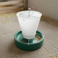 Easy to Clean Round Piglet Feeder Polished Surface Piglet Creep Feeder Chew Resistant Partitioned Pig Trough Long-Lasting for Piglets, Pigsty, Farrowing Crate, Farm