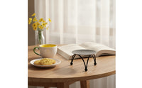 Candle Pedestal with Legs Decorative Pillar Candle Holder Pedestal Display Low-Height Candlestick Round for Tabletop