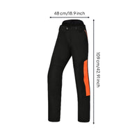 Woodcutting Pants Multi-Compartment Cut Resistant Pants Shielded Work Trousers for Gardeners