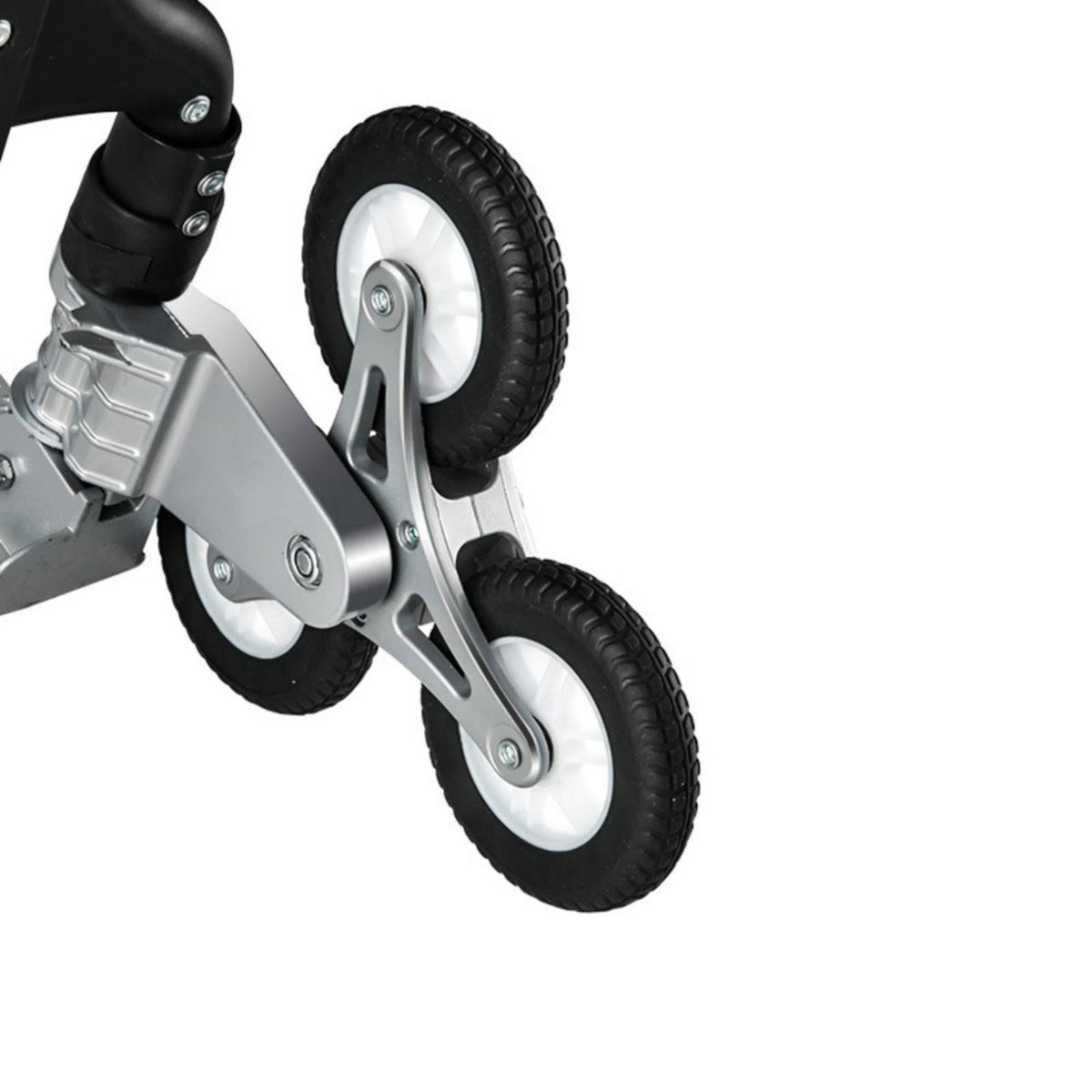 Easy to Install Cart Wheel with Bracket Heavy-Duty Folding Cart Wheel Foldable Hardware Lightweight