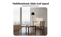 New Chinese aesthetic Wooden Frame Negotiation Chair Modern Minimalist Upholstered Armchair Elegant Design Single Seat Sofa Comfortable Upholstery for Business Professionals, Interior Designers, Meeting Room, Reception Area, Hotel Lobby, perusing alcove