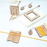 Double Scale Knitting Needle Gauge Clear Markings WPI Yarn Tool Portable for Crocheters, Beginners, Travel