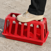 Chicken Feeder For Chicks & Poultry Porous Feeding Tray Durable Polymer Green For Poultry Farms & Gardens