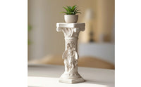 Pedestal Column Vintage Column Pedestal Carved Display Stand for Patio