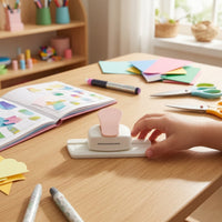 Postage Stamp Border Punch Decorative Embossing Punch Compact Paper Perforator with Zigzag Pattern for Crafters, Kids