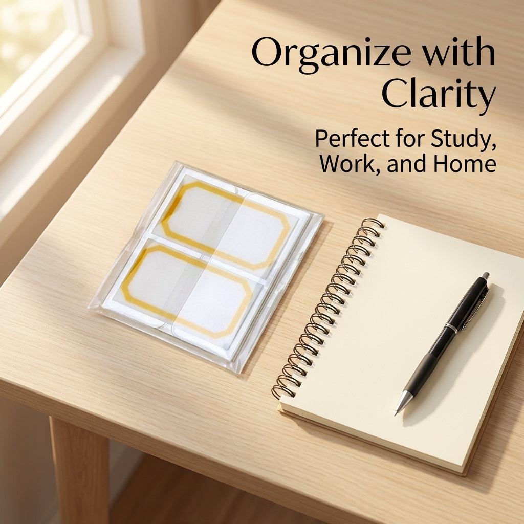 Sticky Tabs for Studying, Removable Markers for Students, Colorful Index Flag for Textbooks, Transparent Notes for Organizing
