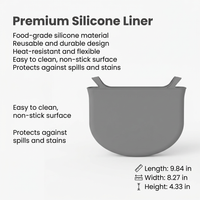 Modern Minimalist Slow Cooker Liner, Easy Clean Cooker Liners for Stews, Reusable Slow Cooker Pot Liner, Heat Resistant Cooker Liners