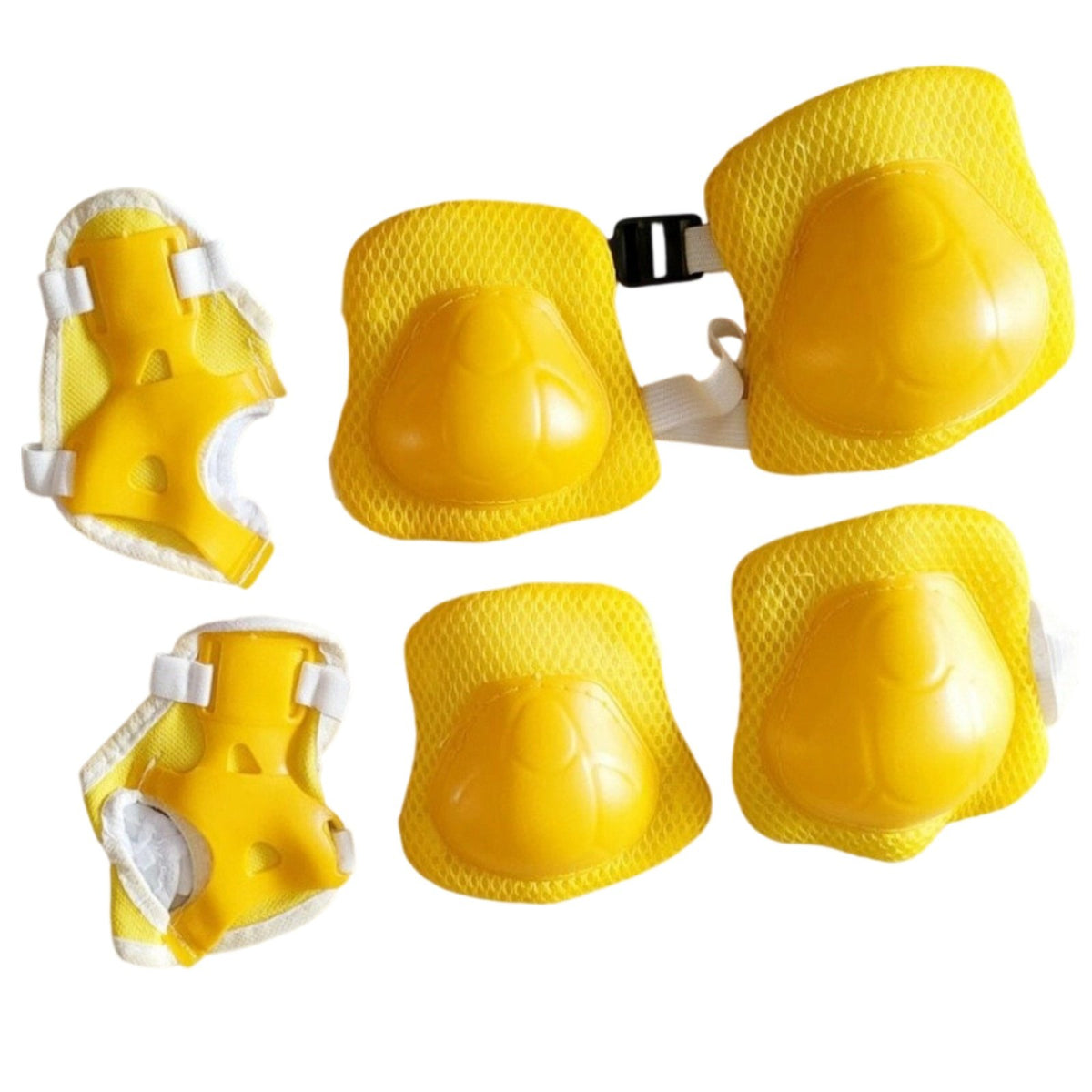 6 Pieces Kids Impact-Resistant Gear Set EVA Foam Padding Kids Knee Elbow Wrist Guards Breathable Material Child Pads for Skateboarding