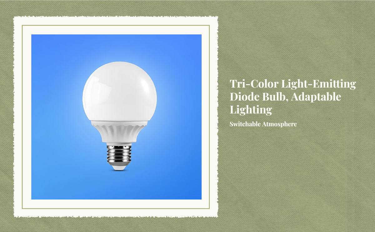 E27 LED Bulb, 3 Colors, Bright