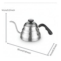 Hand Pour-over Kettle Stainless Steel Gooseneck Kettle Accurate Anti-Corrosion for Baristas, Home Kitchen, Cafe