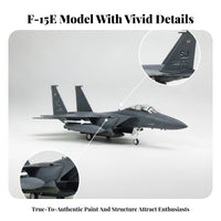 Alloy and Collectible F 15E   Model Diecast Fighter Plane