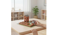 Educational DIY Miniature Villa Kit Brain Teaser Real Brick Building Set Reusable for Children