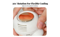 Attachable Mini 360-Degree fanDegree Adjustable Bladeless Mini Fan Compact Cooling Device