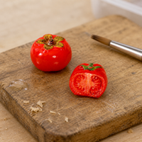 Miniature Simulation Tomato Resin Ornaments for Dollhouse DIY Scenes