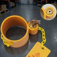 5th Fifth Wheel Coupling Lock with Warning Tag Drill Resistant King Coupling Lock with Warning Tag Weatherproof for Rv Owners