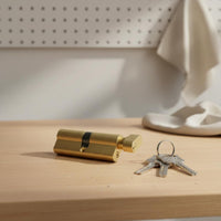 Long-Lasting Brass Lock Cylinder Effortless Turning 70 Mm Lock Core Heavy Duty Home Security Hardware for Bedroom