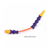 Coolant Hose with Round Nozzle Plastic Flexible Coolant Hose Spray Line Easy to Install Tube Long Service Life for Machinists