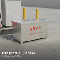 Firefighting Sandbox Emergency Sand Box Rust Resistant Fire Extinguishing Box for Factory Workers, Gas Stations, Factories, Warehouses