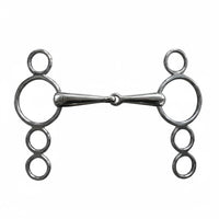 4-Loop Horse Bit Hand Polished Equestrian Gear Rust Resistant for Riding