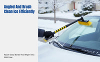 Winter Car Ice Removal Tool, Detachable Multi-Functional Cleaning Brush, ABS, Flexible Rubber Blade