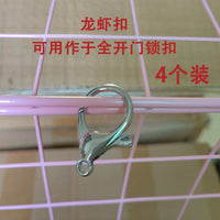 diy铁网魔片宠物围栏拼接通用配件卡扣固定组装猫狗笼子球形十字
